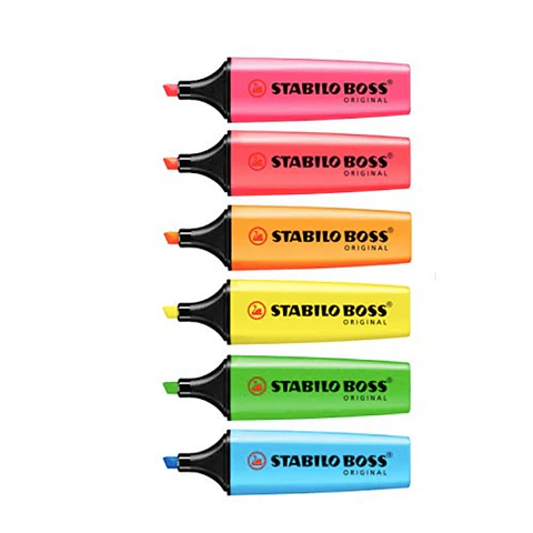 Set 8 destacadores Stabilo Boss Neón 