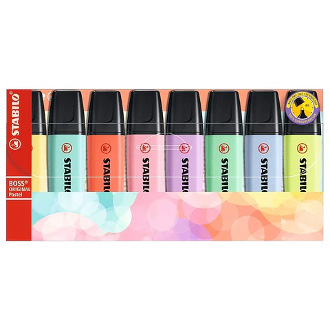 Set 8 destacadores Stabilo Boss Pastel