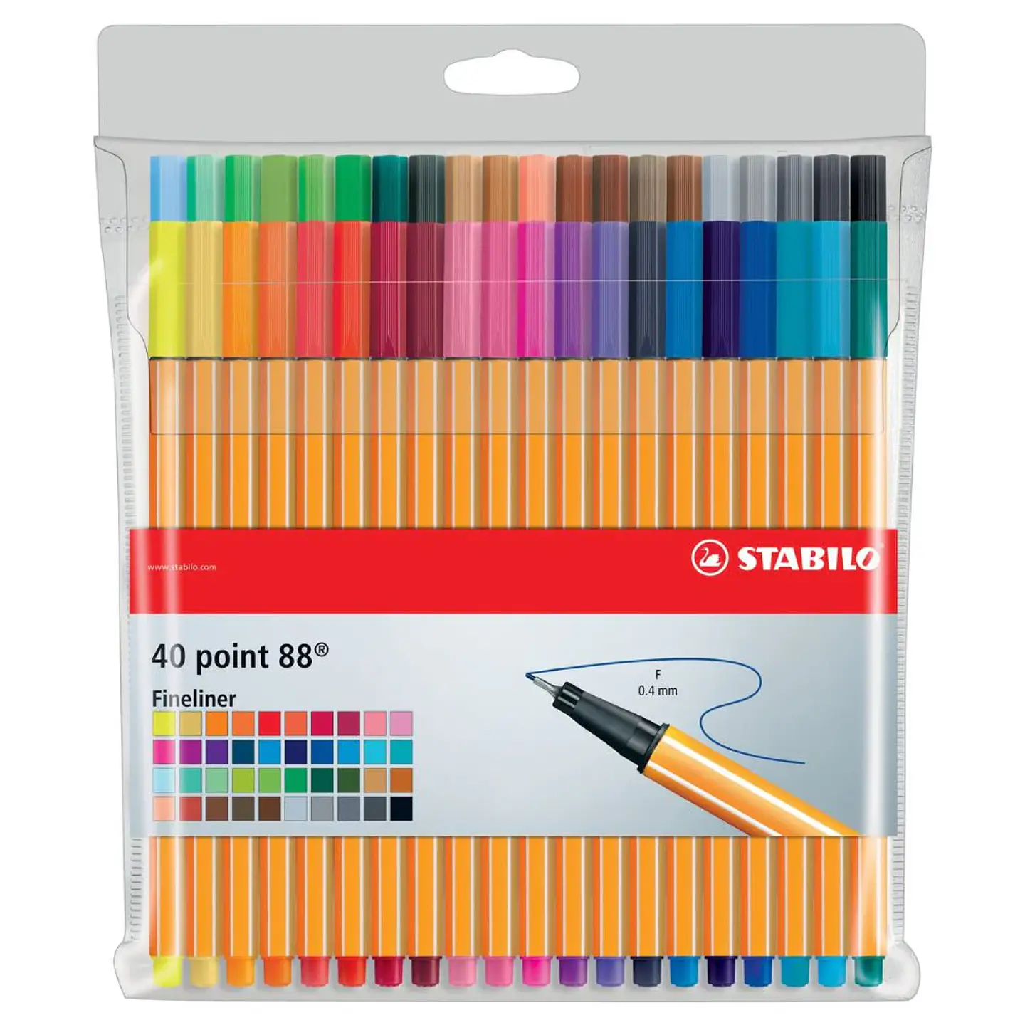 Set 40 Tiralíneas Stabilo Point 88 1
