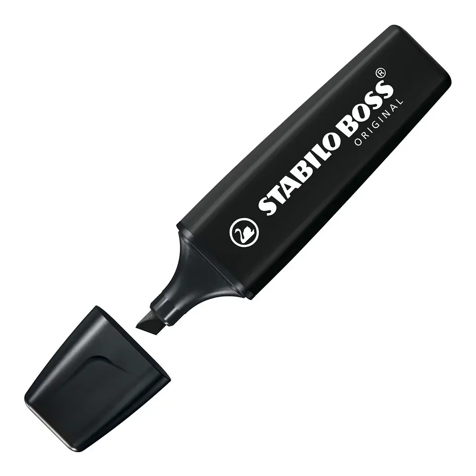 DESTACADOR STABILO BOSS NEGRO 1