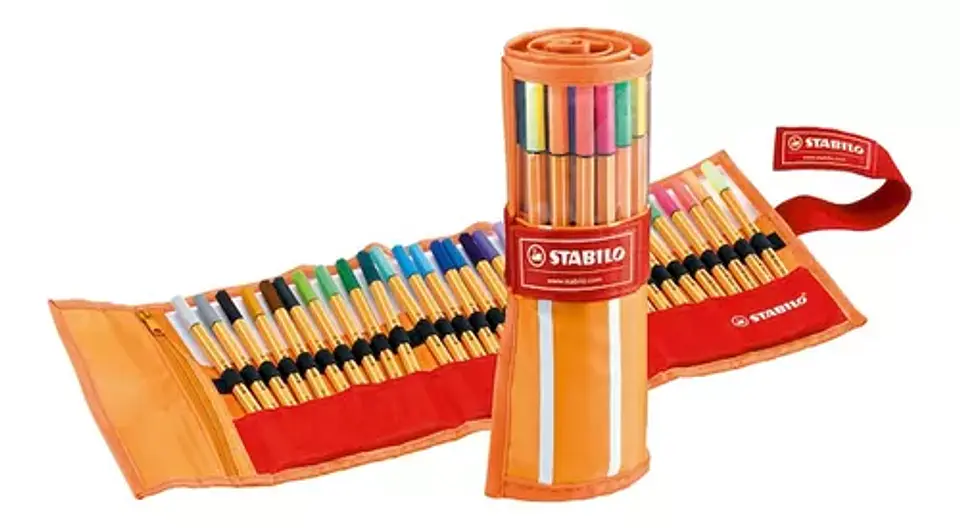Set Roller de 30 Tiralíneas Stabilo Point 88 1