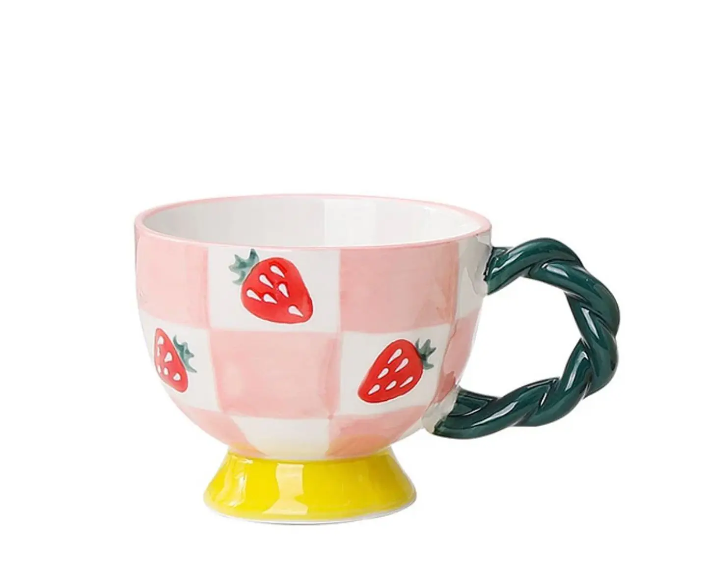 Taza estilo vintage frutilla 3