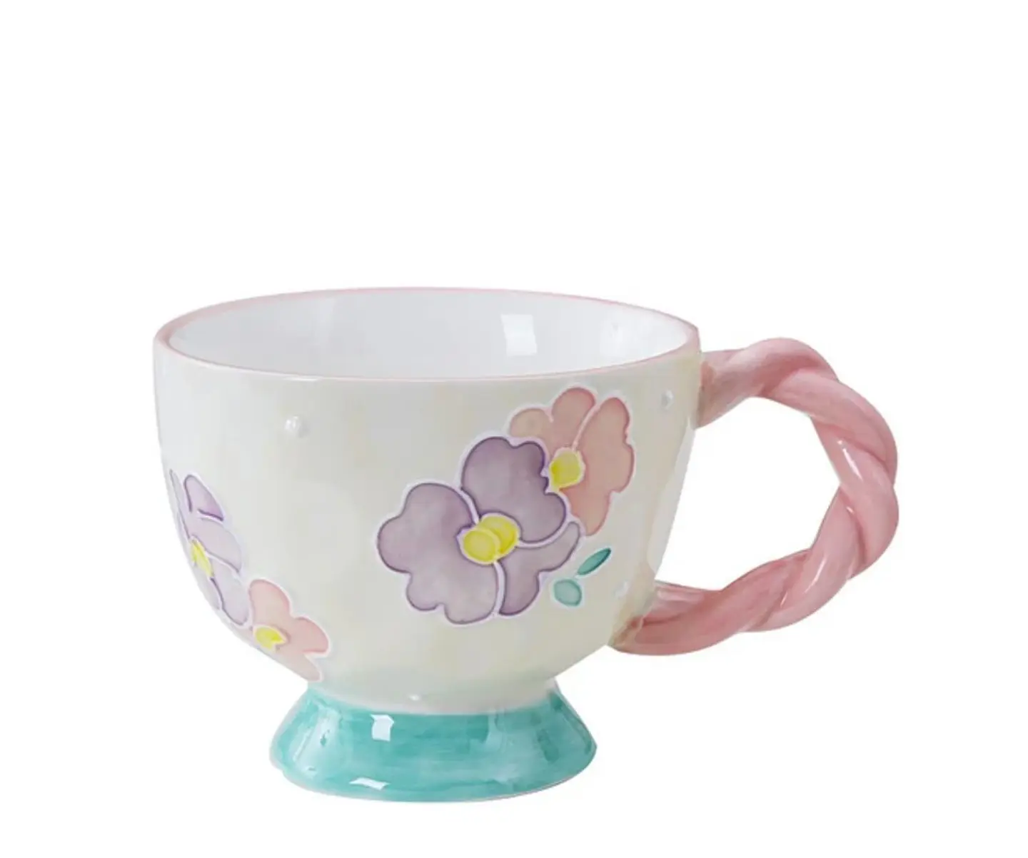 Taza estilo vintage flor 1