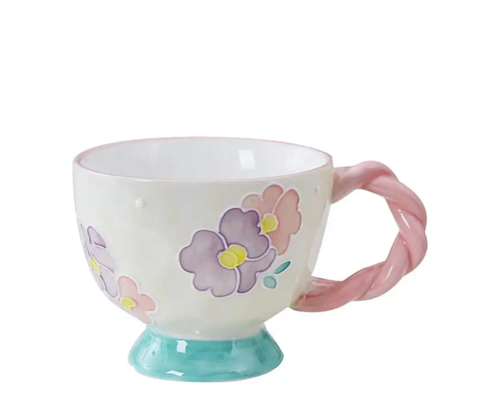 Taza estilo vintage flor 1