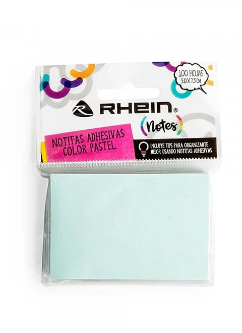 Notitas adhesivas celeste pastel 