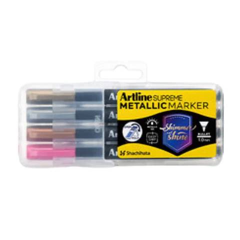 Set 4 Marcadores Metálicos Artline Supreme