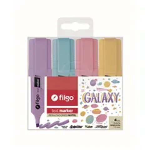 Set 4 destacadores color pastel