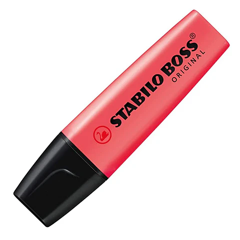 DESTACADOR STABILO BOSS NEÓN ROJO