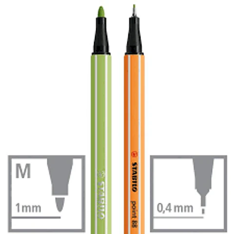 SET STABILO 6 PEN 68 + 6 POINT 88 PASTEL LOVE