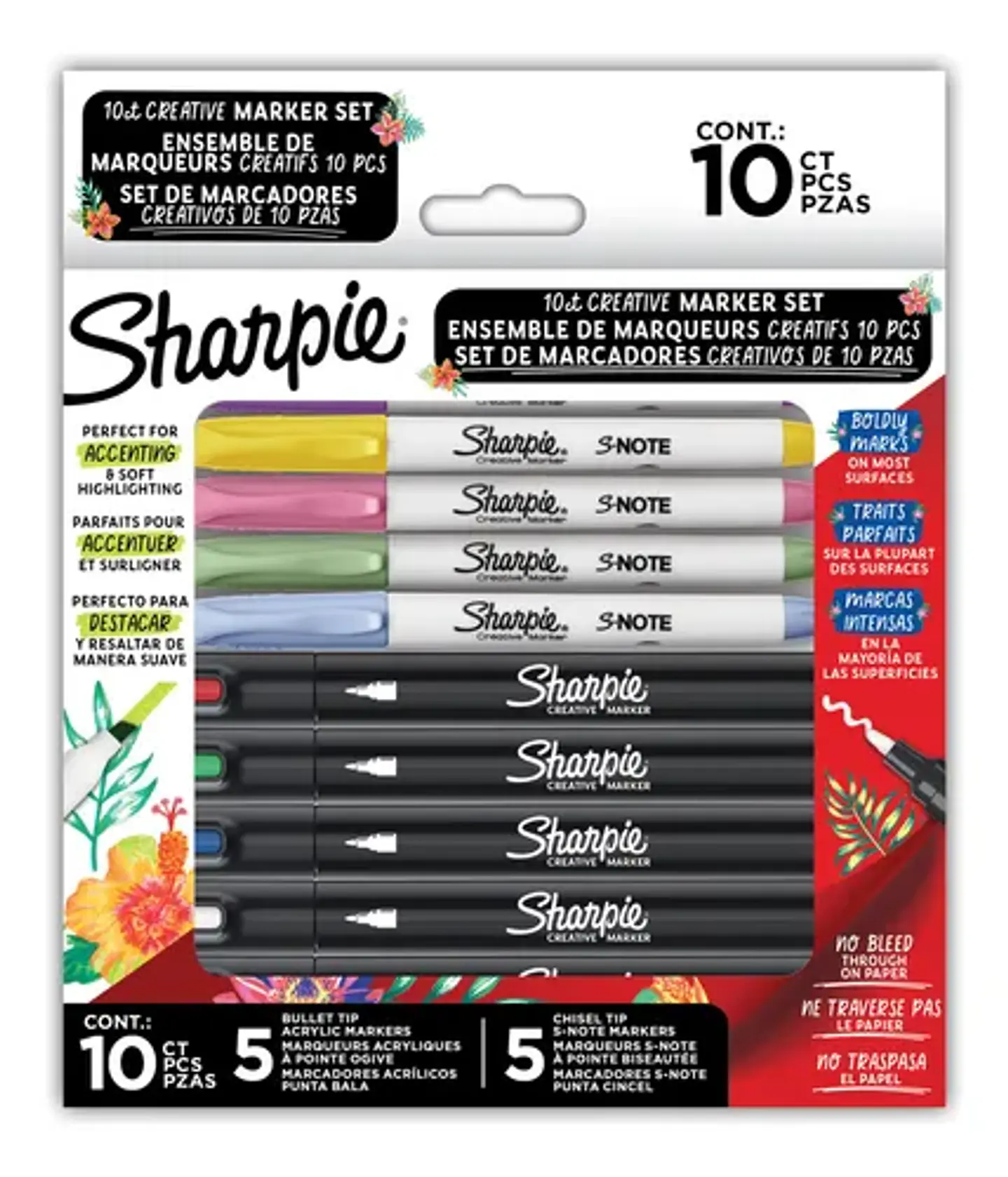 Set Marcadores 5 Sharpie Acrilicos Y 5 Sharpie S-note 1
