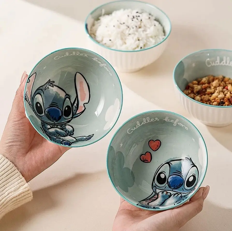 Set 4 pocillos Stitch 350ml 3