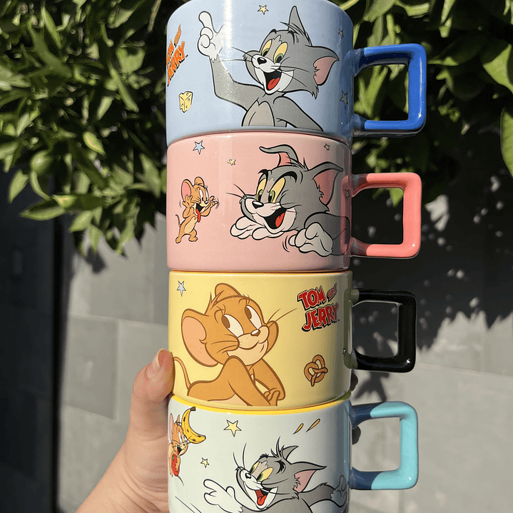 Taza Tom y Jerry azul 2
