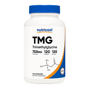 TMG 750 mg 120 capsulas Nutricost