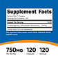 TMG 750 mg 120 capsulas Nutricost - Miniatura 2