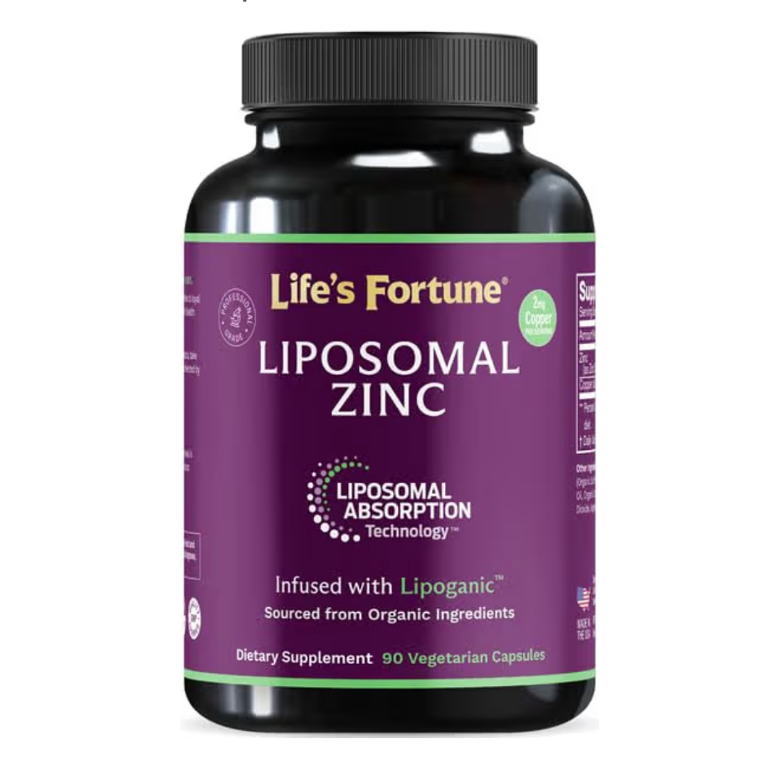 Zinc liposomal con cobre 90 capsulas Life Fortune 1