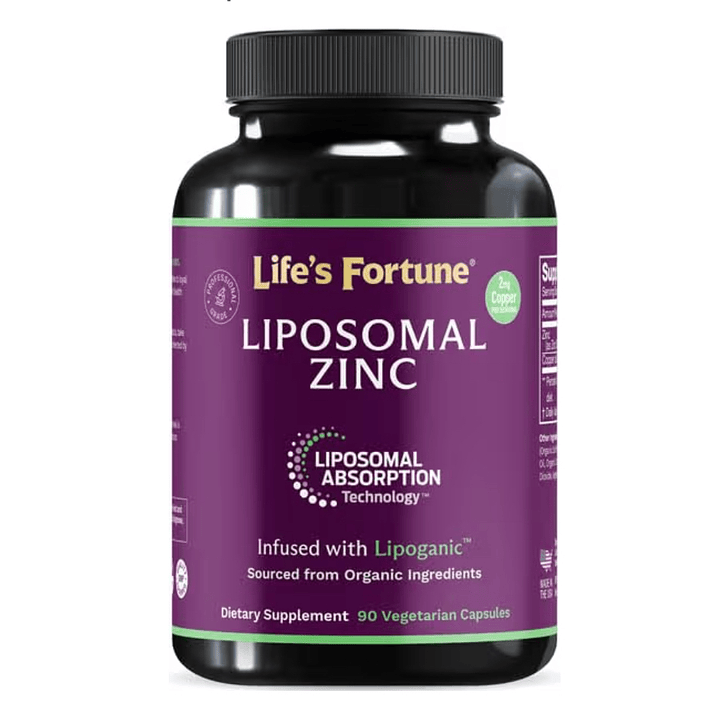 Zinc liposomal con cobre 90 capsulas Life Fortune 1