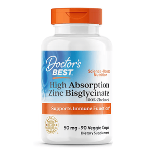 Zinc bisglicinato 50 mg 90 capsulas Doctor best