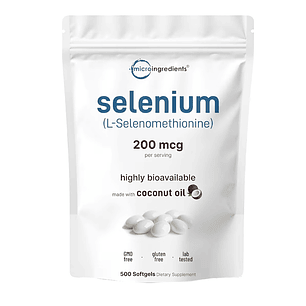 Selenio L-selenometionina 200 mg Microingredients 500 softgels
