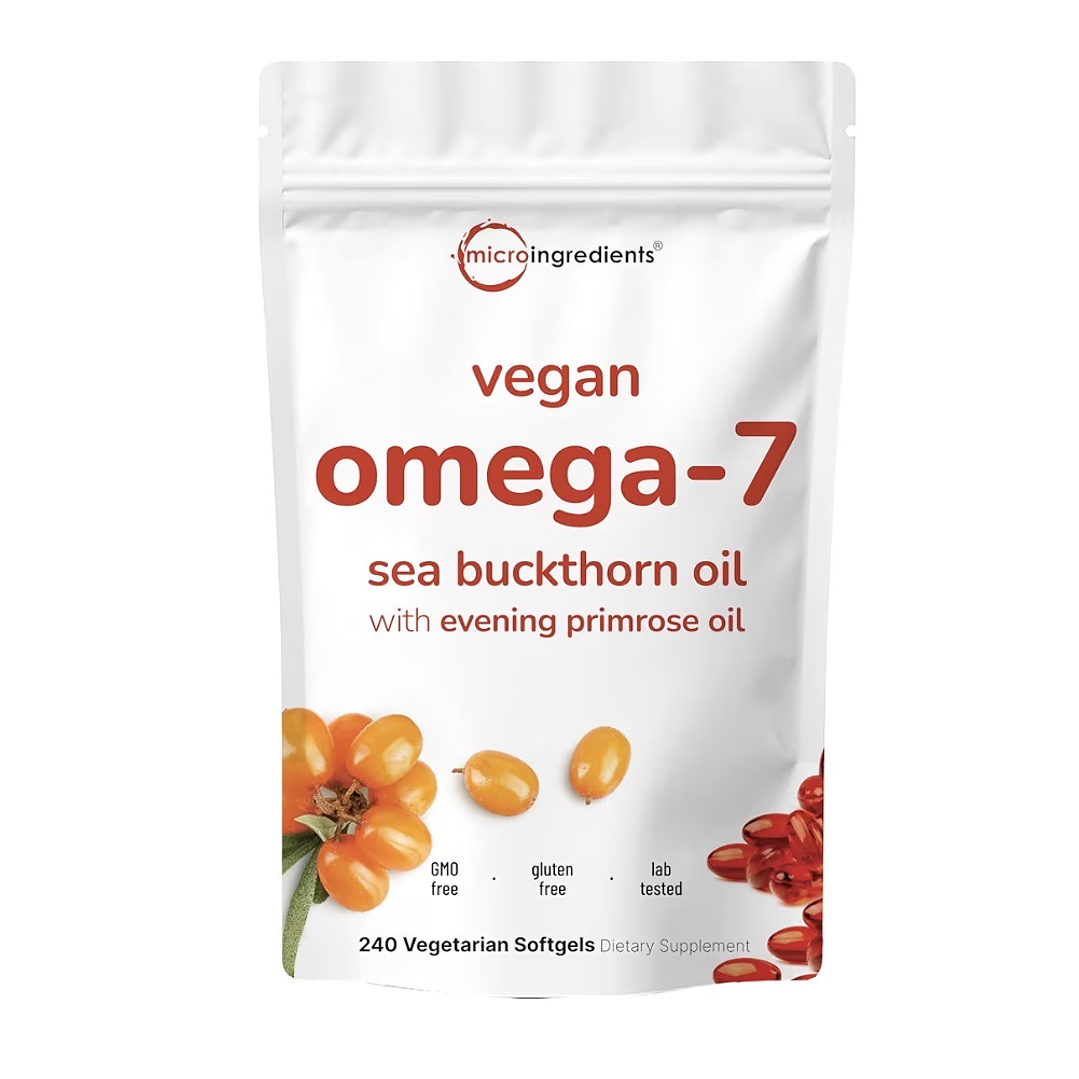 Aceite de espino amarillo Omega 7 240 softgels Microingredients 1