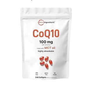 CoQ10 con MCT 100 mg Microingredients 240 softgels