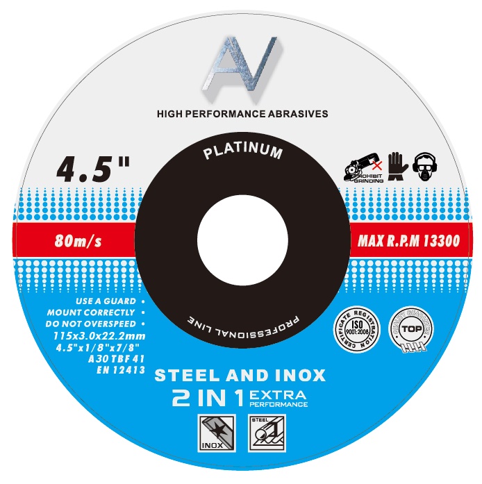 Disco de Corte Metal 180mm 3mm 22.2mm