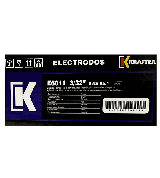 ELECTRODO KRAFTER E6011 X 5 KG 3/32