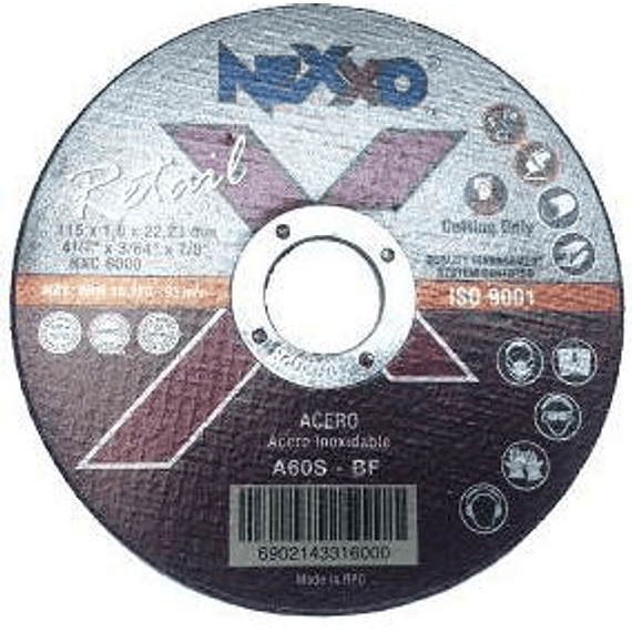 DISCO DE CORTE INOX - METAL NEXXO 4 1/2" X 1 mm 