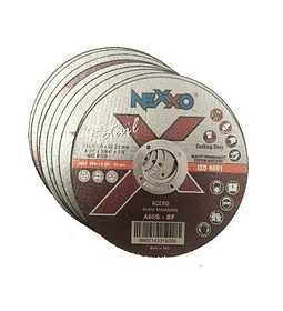 DISCO DE CORTE INOX - METAL NEXXO 4 1/2" X 1 mm X 25UND 
