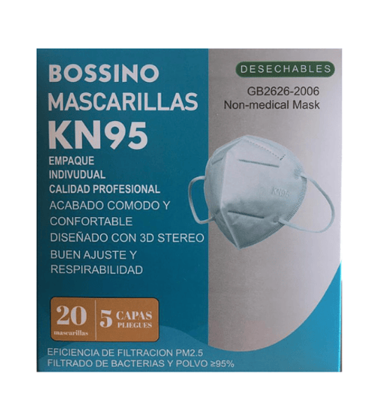 Mascarillas Kn95 Certificadas Caja De 20 Unidades Gb2626