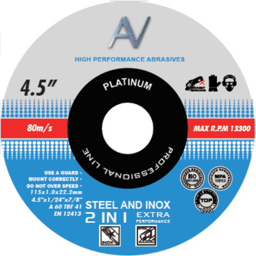 DISCO DE CORTE INOX 4 1/2 X 1MM DELTA PRO