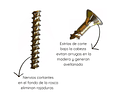 TORNILLO TURBO SCREW 14(6) X 100/60 X 100 Unidades (4 pulgadas aprox)