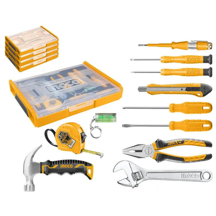 SET HERRAMIENTAS + CAJA ORGANIZADORA 11 PIEZAS INGCO HKTV01H111