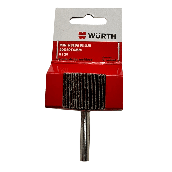 Rueda Lija Traslapada 40x20 Vastago 1/4 Wurth 3