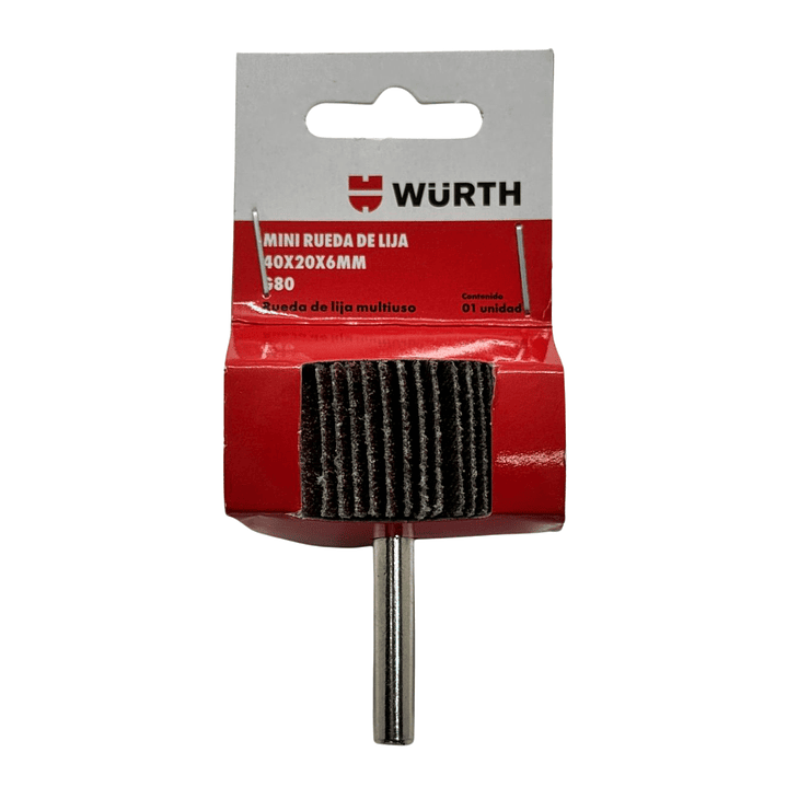 Rueda Lija Traslapada 40x20 Vastago 1/4 Wurth 4