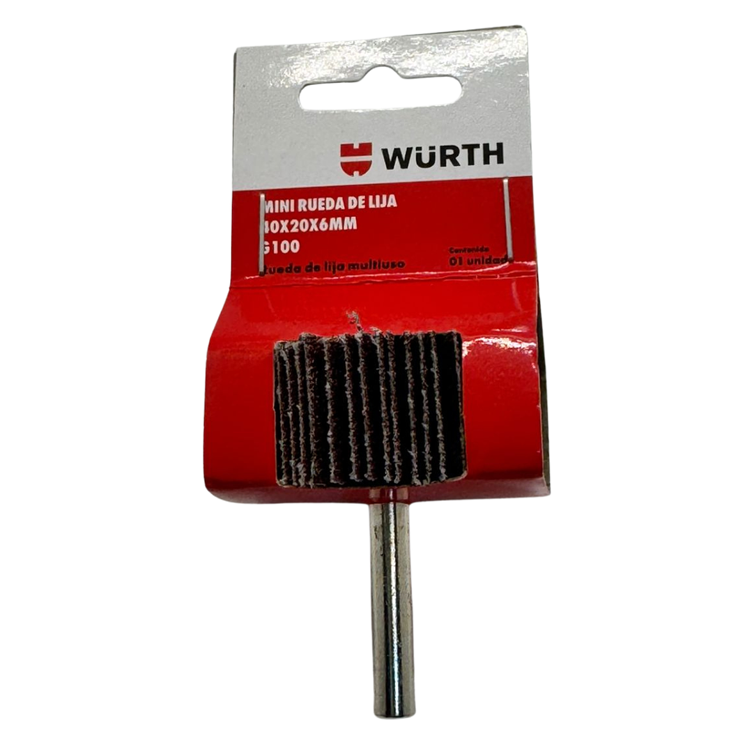 Rueda Lija Traslapada 40x20 Vastago 1/4 Wurth 5