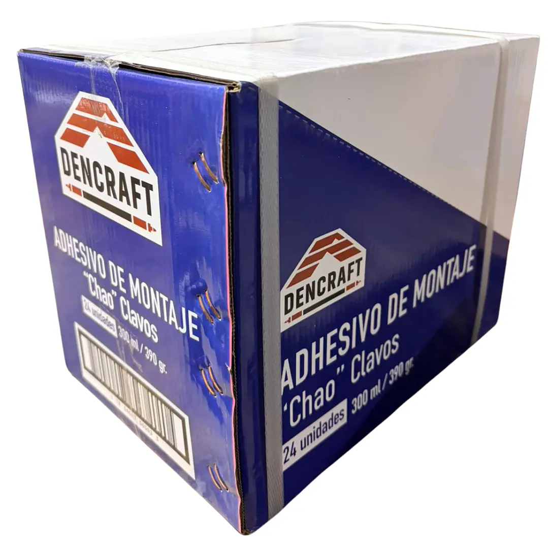 Adhesivo de Montaje Blanco No + Clavos 300ml Dencraft - Caja de 24 Und 3