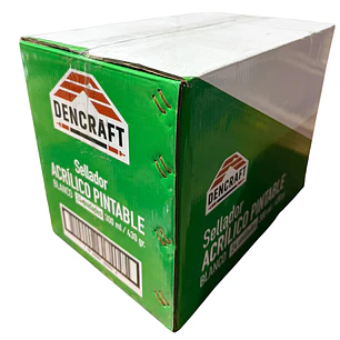 Silicona Pintable Blanca Sellador Acrilico 300ml Dencraft - Caja de 24 Und