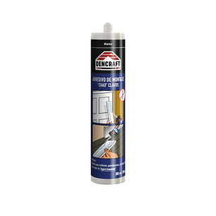 Pack de 6 Und Adhesivo de Montaje Blanco 300ml Dencraft
