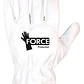 Guantes de Cabritilla FORCE Sin Forro Pack 1 Par Blanco Certificados - Miniatura 1