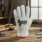 Guantes de Cabritilla FORCE Sin Forro Pack 1 Par Blanco Certificados - Miniatura 2