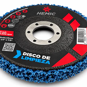 DISCO DE LIMPIEZA INOX/METAL 4 1/2 FIBRA