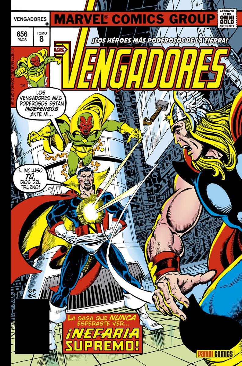 Marvel Gold. Los Vengadores #8: Nefaria Supremo