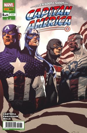 Pack Los Estados Unidos del Capitán América #1 al 5