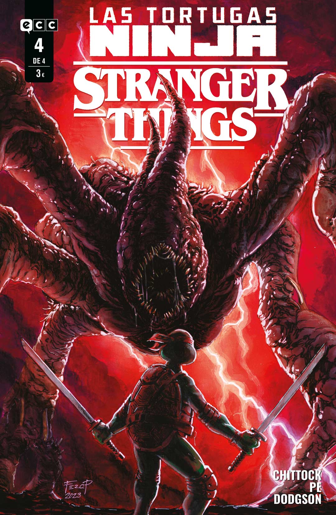 Pack Las Tortugas Ninja/Stranger Things #1 al 4 (de 4)
