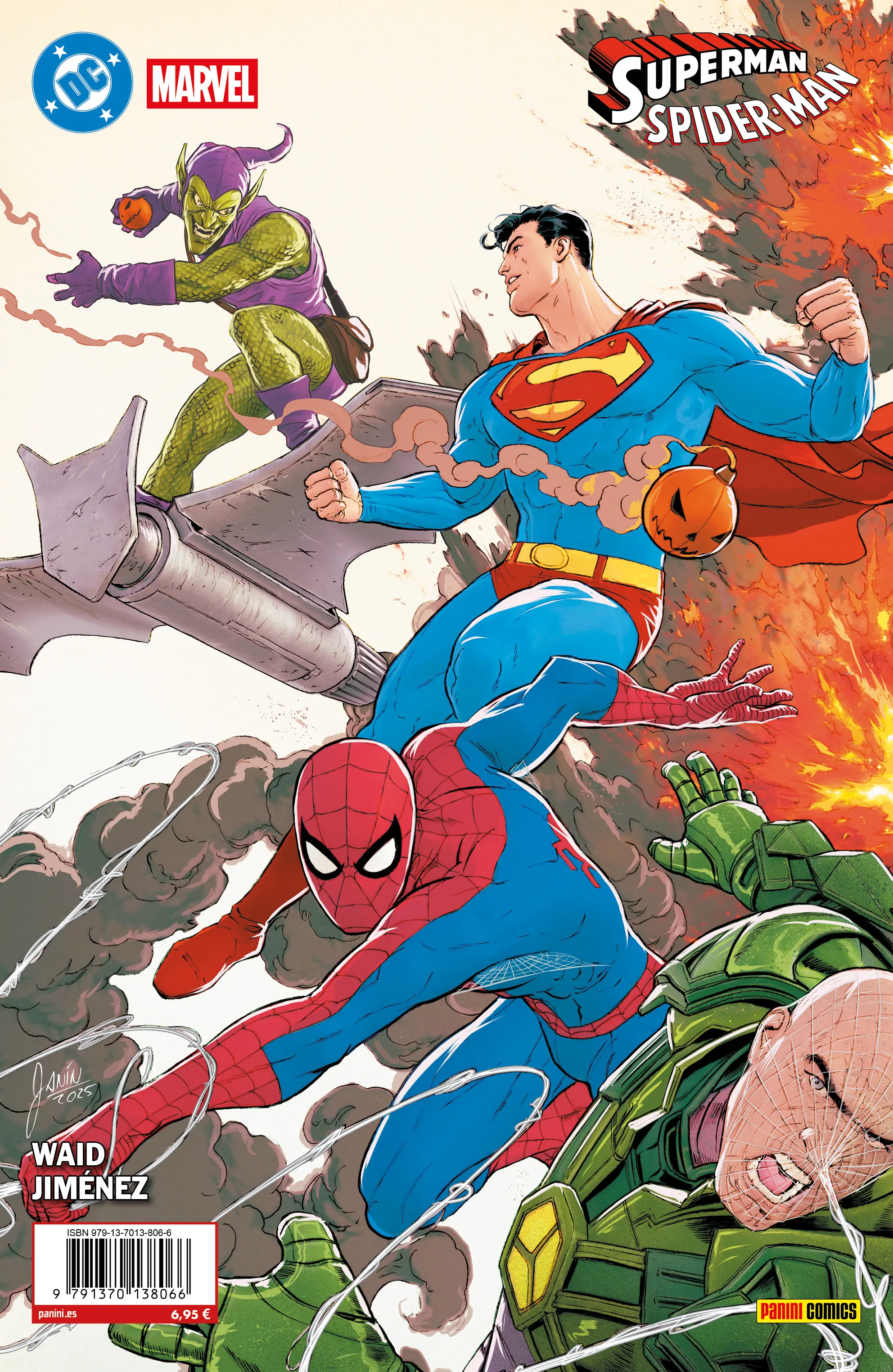 Superman / Spiderman #1 (Cubierta de Mikel Janín)