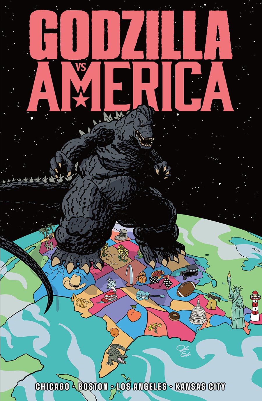 Godzilla vs America: Chicago, Boston, Los Angeles, Kansas City TP USA
