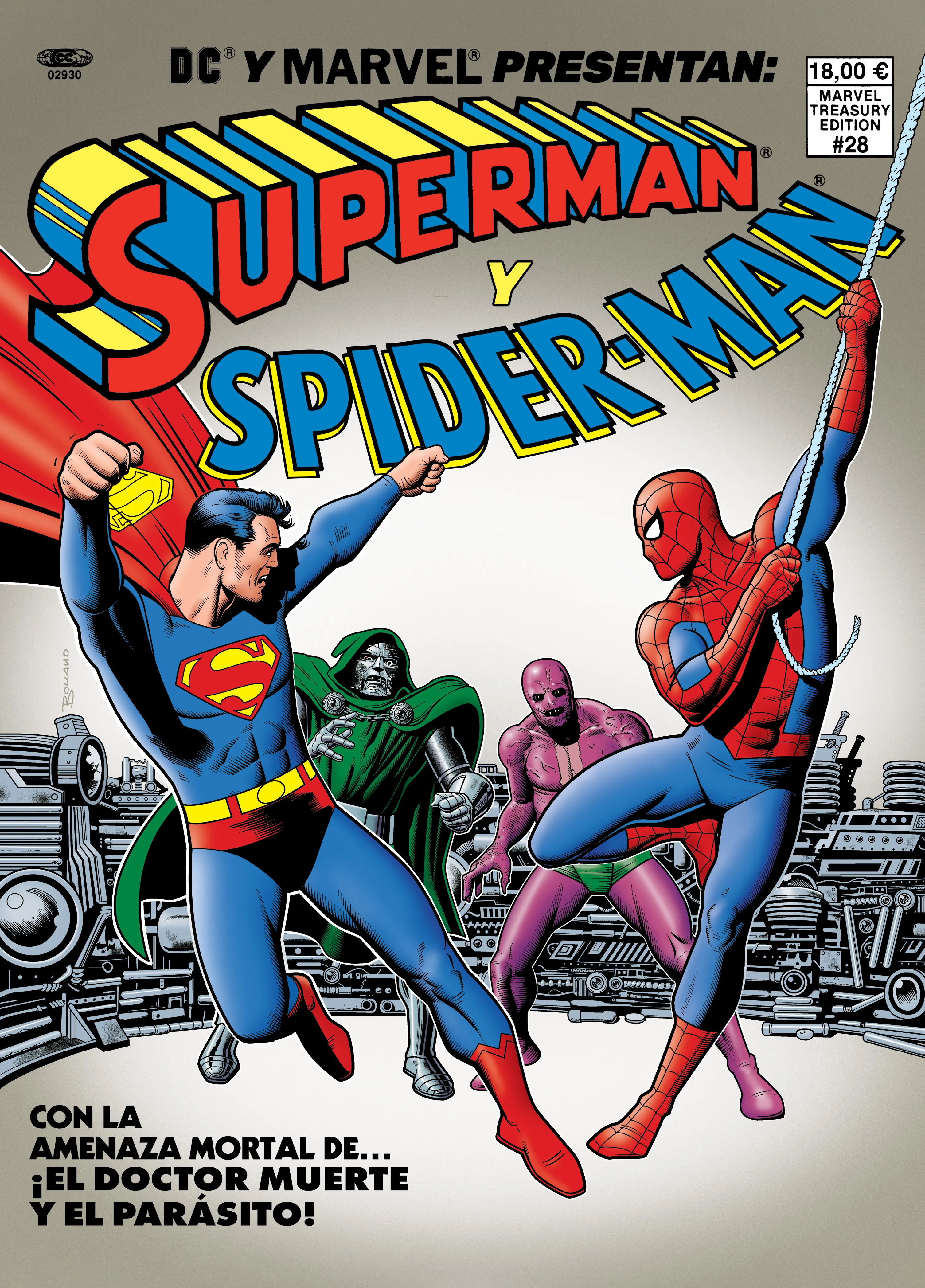 DC/Marvel Treasury Edition. Superman vs. El asombroso Spiderman (Portada Alternativa de Brian Bolland)