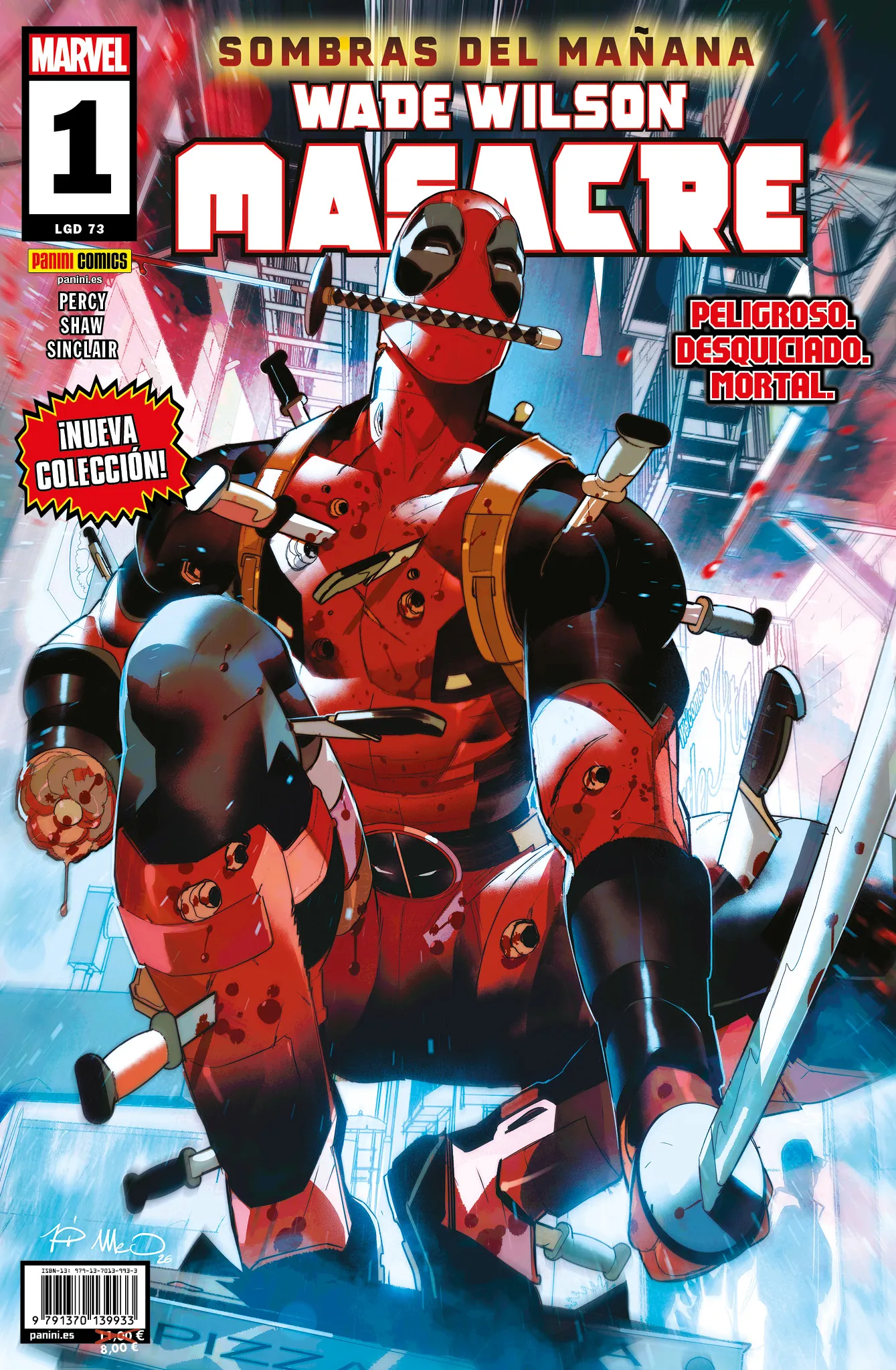 Wade Wilson Masacre #01/73 (Portada Simone di Meo)