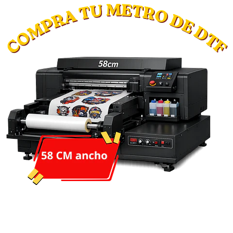DTF TEXTIL 1 METRO POR 58CM