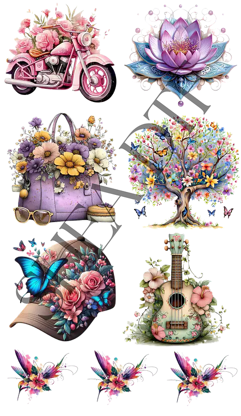 LAMINA JUVENIL FLORES 58CM POR 100 CM